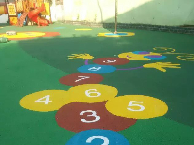 幼兒園彩色地坪施工